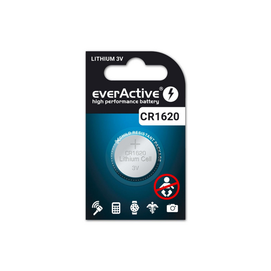 Everactive Knopfzelle CR1620 Lithium 3V (1er Blister)