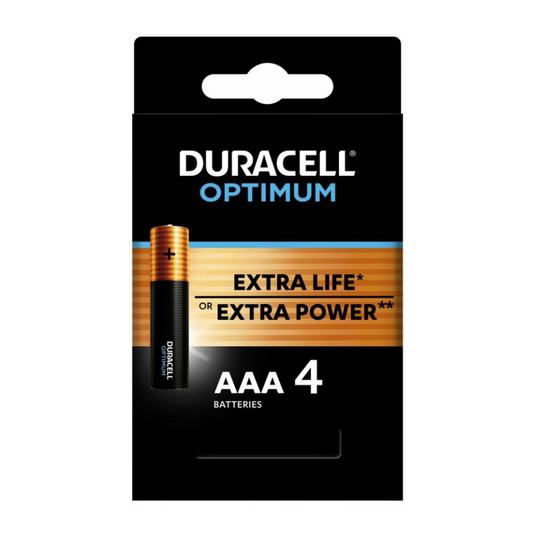 Duracell Optimum AAA Alkaline-Batterien 4er