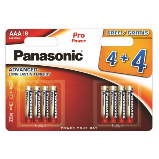 Panasonic Alkaline Pro Power LR3 AAA Micro 1,5V 8er Blister