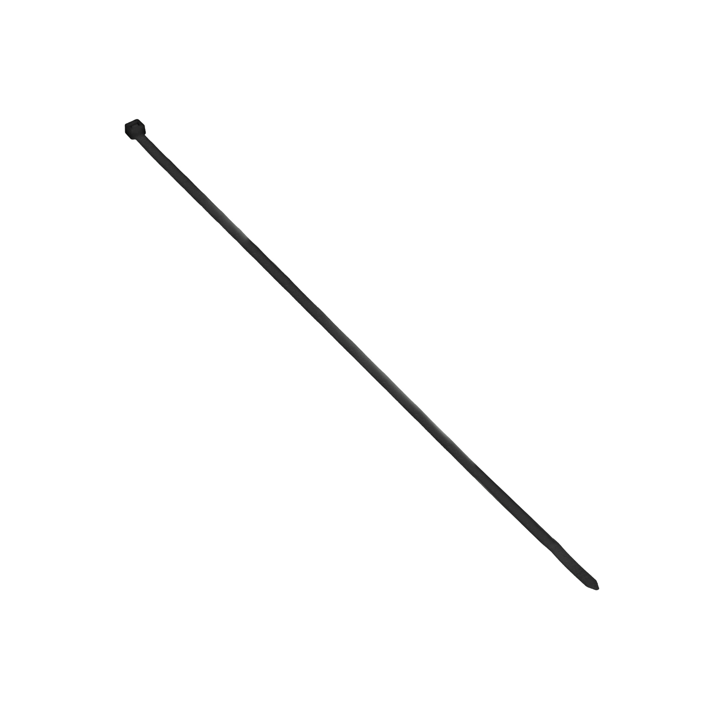 Kabelbinder, Farbe schwarz, UV-beständig, 7,5 mm breit, 500 mm lang, 25 Stück
